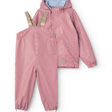 Oddy Set, Rainwear Set - Blue Red Stripes