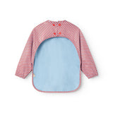 Apron LS, Dining Apron - Blue Red Stripes