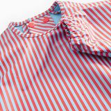Apron LS, Dining Apron - Blue Red Stripes