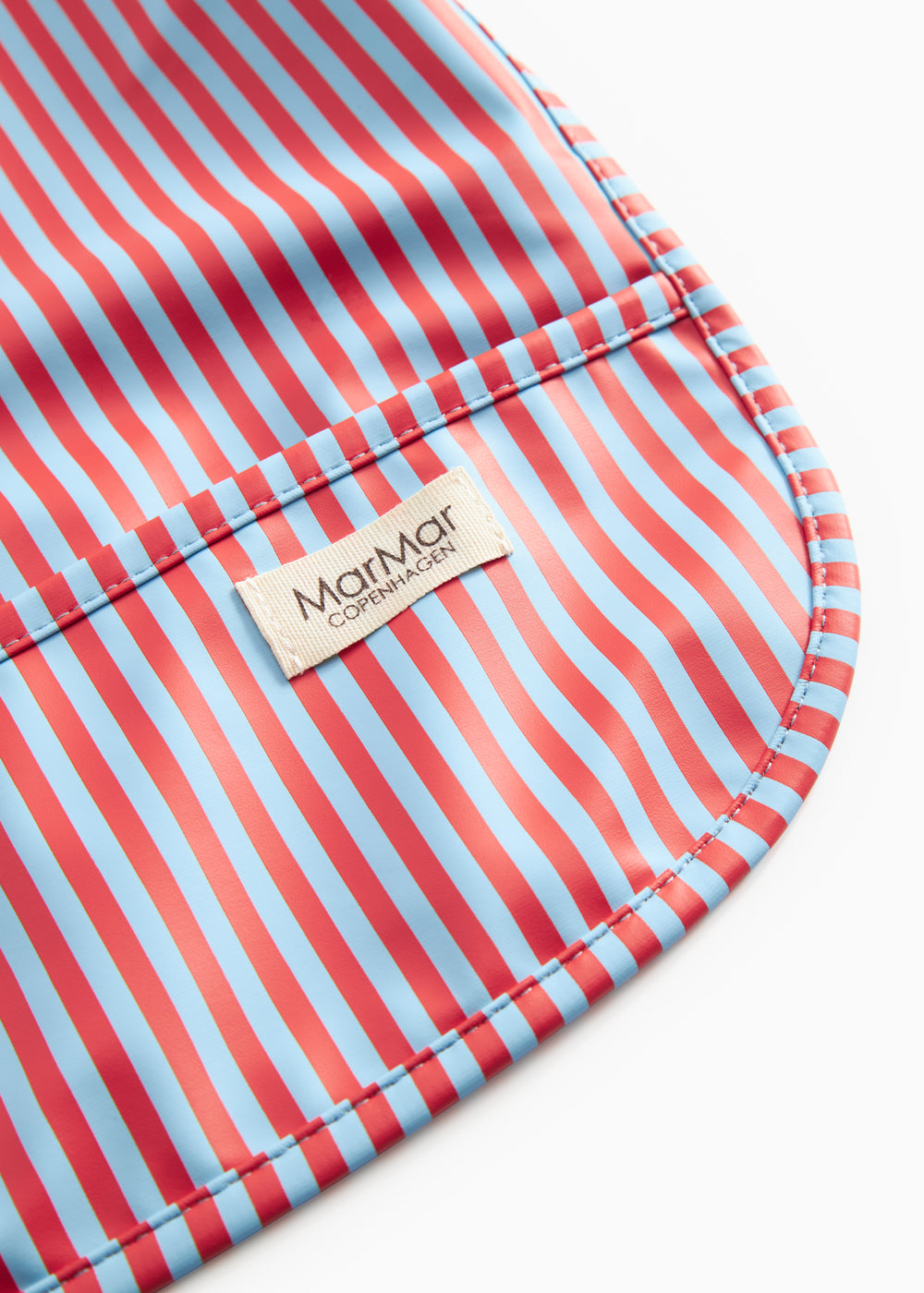 Apron LS, Dining Apron - Blue Red Stripes