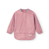 Apron LS, Dining Apron - Blue Red Stripes