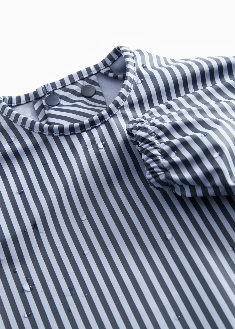 Apron LS, Dining Apron - Blue Stripes