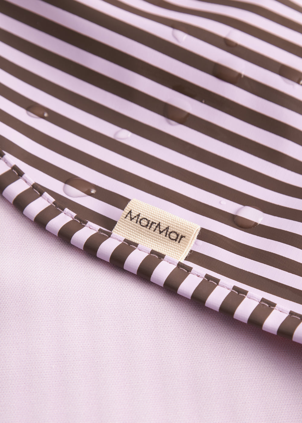 Bib Long, Bib - Pink Brown Stripes