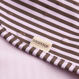 Bib Long, Bib - Pink Brown Stripes