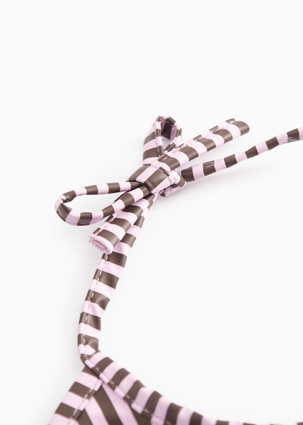 Bib Long, Bib - Pink Brown Stripes