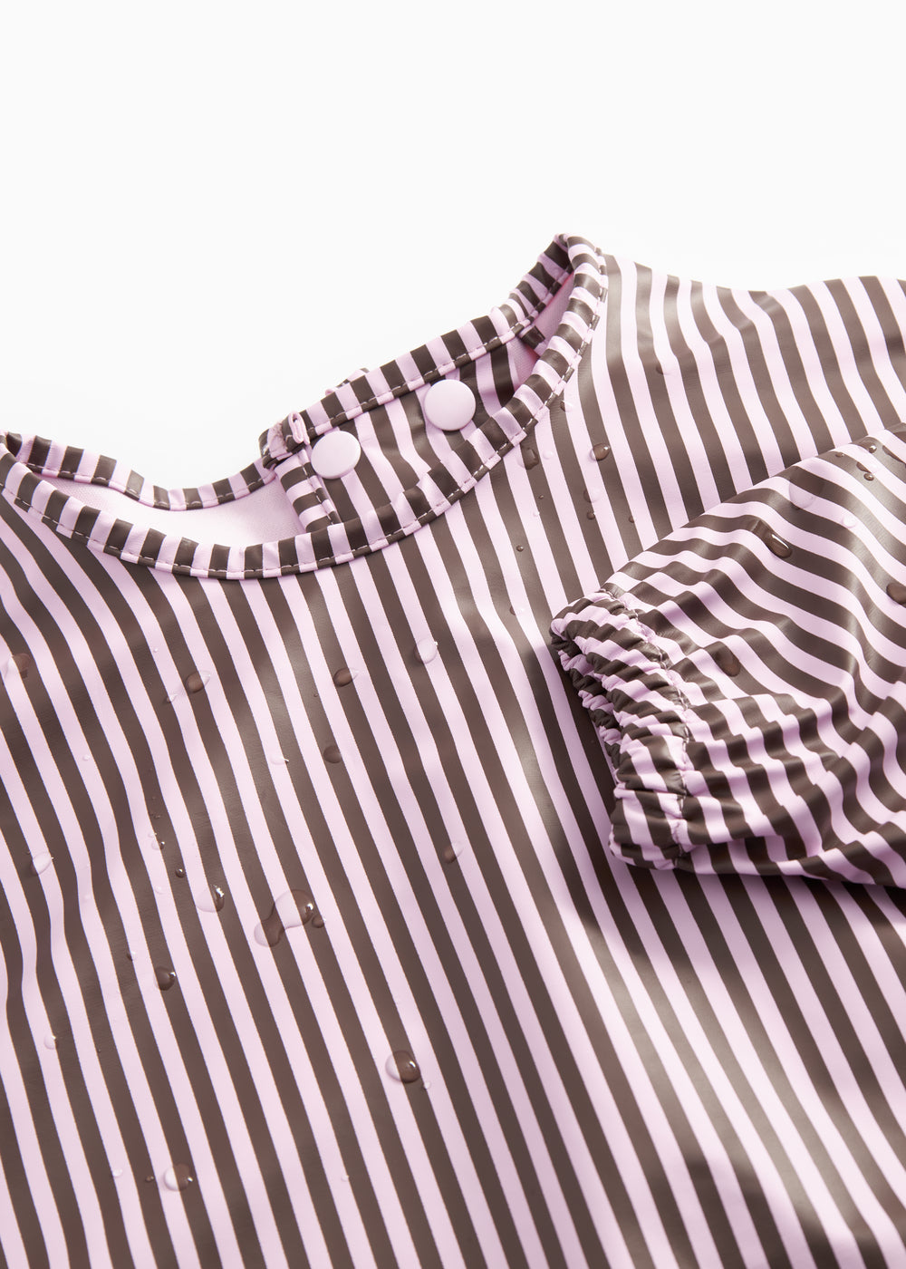 Arty Apron, Dining Apron - Pink Brown Stripes