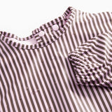 Arty Apron, Dining Apron - Pink Brown Stripes