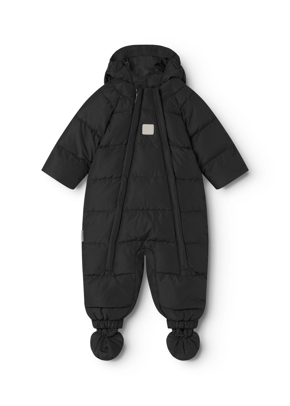 Sort jacket in quilted puffer with hood, zipper and detachable feet