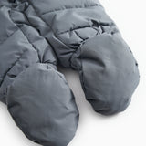 Dark gray forebody with padded legs and elastic cuffs at the feet.