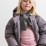 Oxford trench coat with hood, dark plum, snap closure and gray lining.