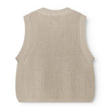 Taju, Knit Vest - Barely Beige