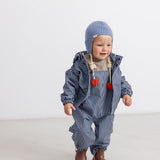 Aly Baby Pompom, Knit Hat - Bright Sky