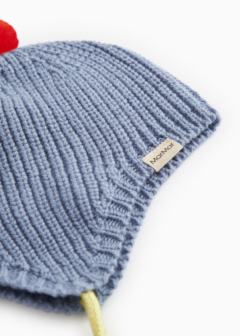 Aly Baby Pompom, Knit Hat - Bright Sky