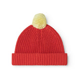 Atlas Pompom, Knit Hat - Pomegranate