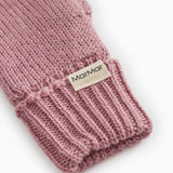 Ribbed glove shaft in dusty rose with MarMar logo in front.