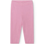 Pink Kashmir pants for kids with elastic waistband and straight legs