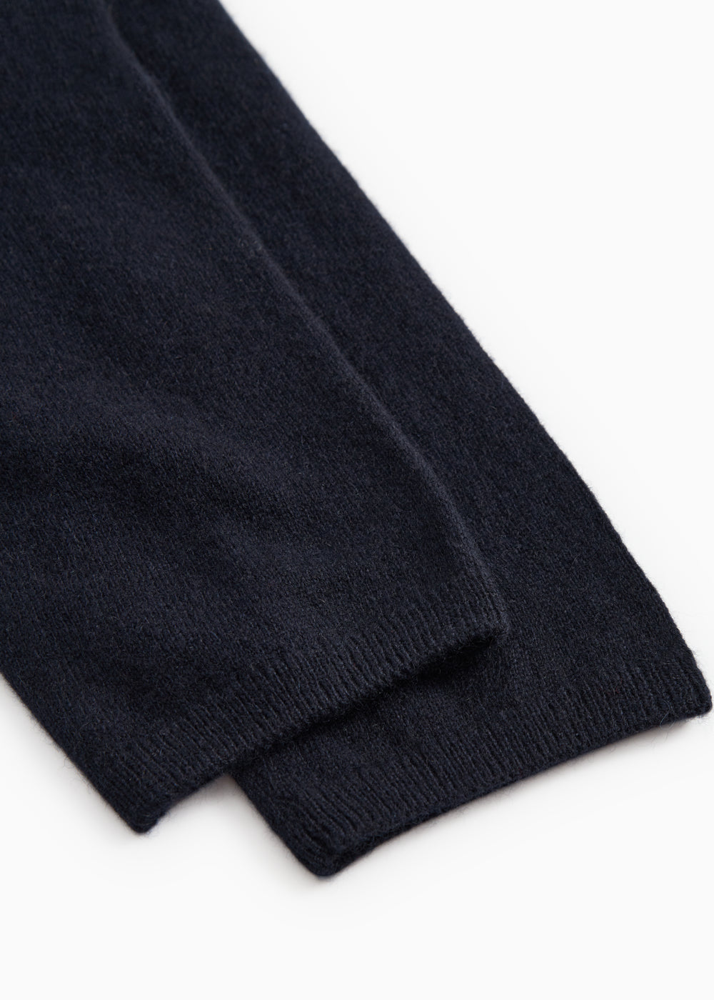 Powy Kashmir trousers and indigo: ribbed at the hem.