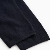 Powy Kashmir trousers and indigo: ribbed at the hem.