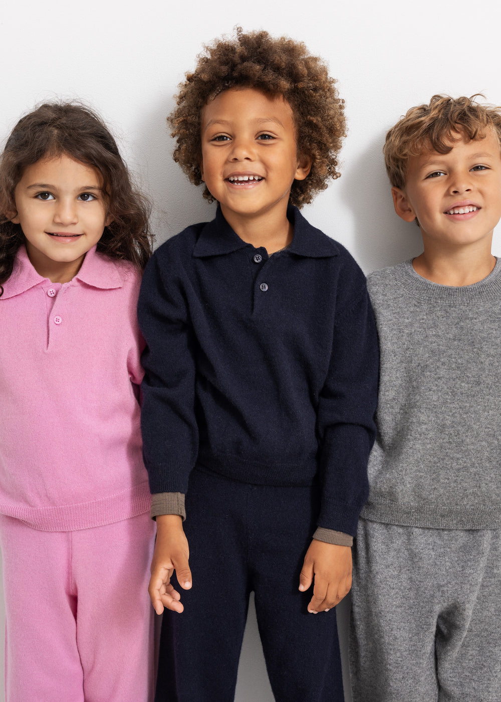 Indigo blue pants for kids, long legs