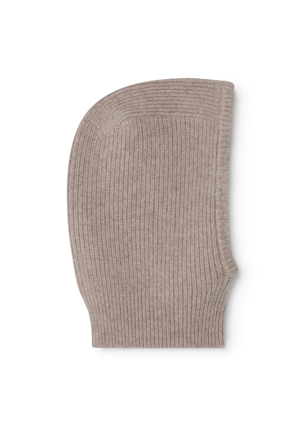 Gray textured stripe pattern viewed from the side with elastic rib structure.