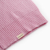 Amaro Kashmir hue and rose rib stripe with folded edge and logo label at the bottom.