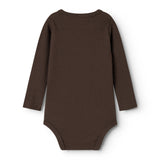 Plain Body LS, Bodysuit - Dark Roast