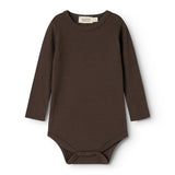Plain Body LS, Bodysuit - Dark Roast