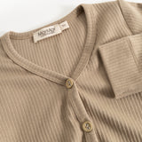 Cardigan, Blouse - Muddy