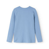Plain Tee LS, T-shirt - Blue Heaven