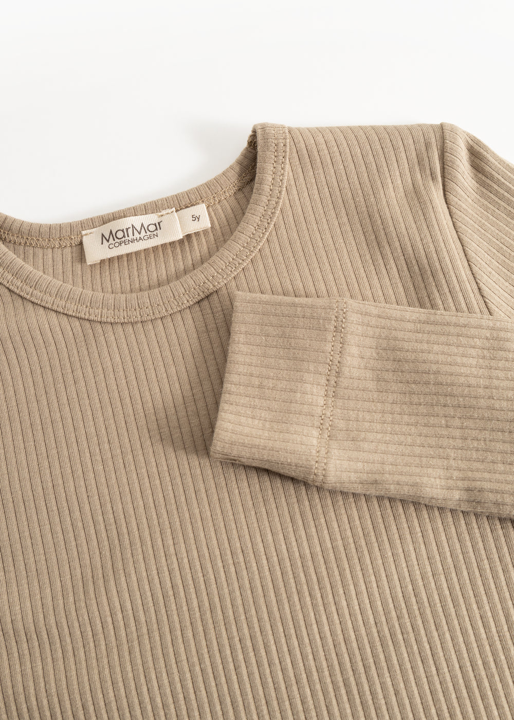 Plain Tee LS, T-shirt - Muddy