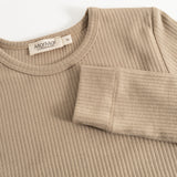 Plain Tee LS, T-shirt - Muddy