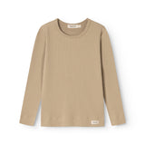 Plain Tee LS, T-shirt - Muddy