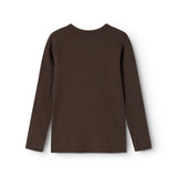 Plain Tee LS, T-shirt - Dark Roast
