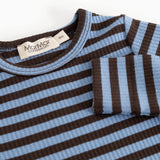 Plain Body LS, Bodysuit - Blue Heaven Stripe