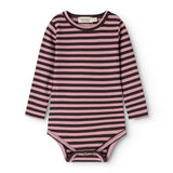 Plain Body LS, Bodysuit - Heather Stripe