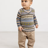 Taj B, Knit vest - Fair Isle