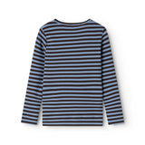 Plain Tee LS, T-shirt - Blue Heaven Stripe