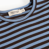 Plain Tee LS, T-shirt - Blue Heaven Stripe