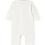 Ricci heldrag in light off-white set with long sleeves and pant closure.