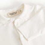 Cream blouse with collar and brand label MarMar Copenhagen