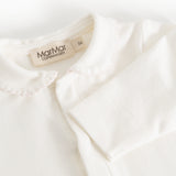 Cream blouse with collar and brand label MarMar Copenhagen