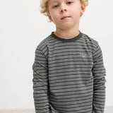 Brown corduroy pants with a relaxed fit and visible corduroy ribs in the fabric.