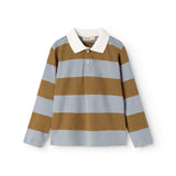 Tad Polo LS, Blouse - Monsoon Blue Stripe