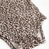 Leo Body LS, Bodysuit - Dark Brown Leo