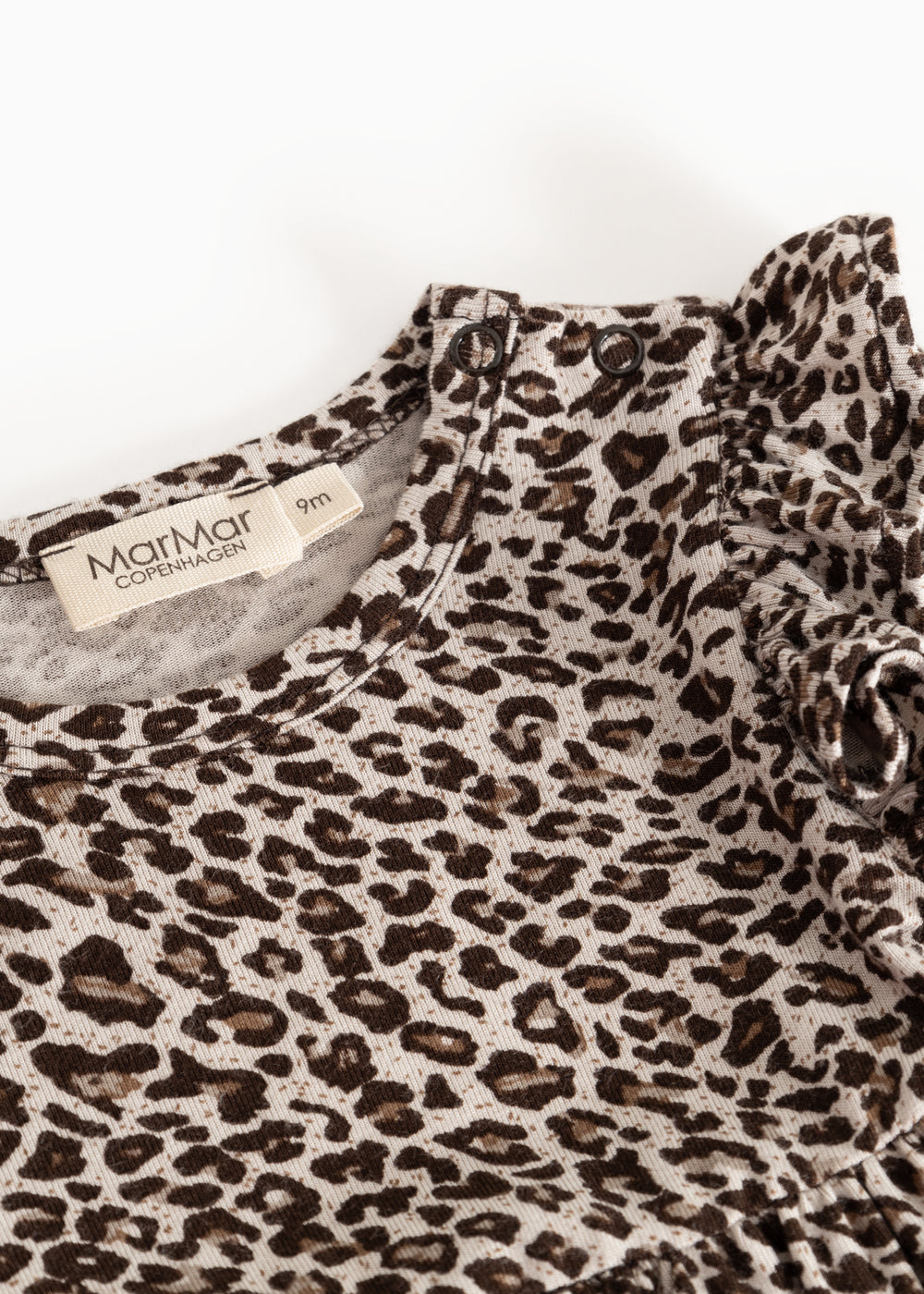 Leo Ramona Frill LS, Dress - Dark Brown Leo