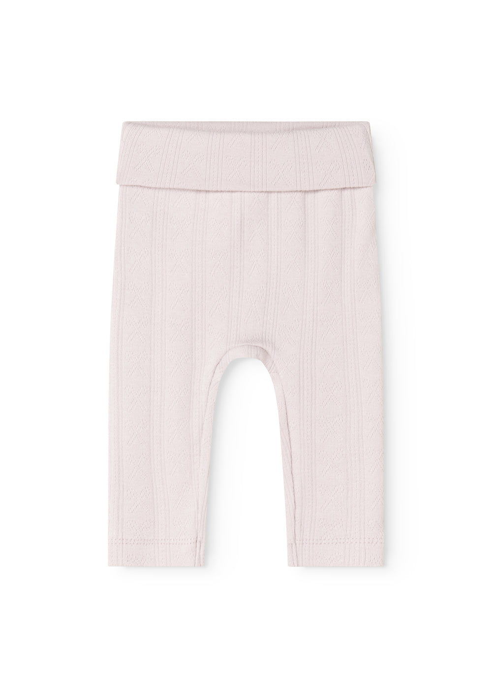 Baby tights with wide elastic edge and vertical texture, long legs