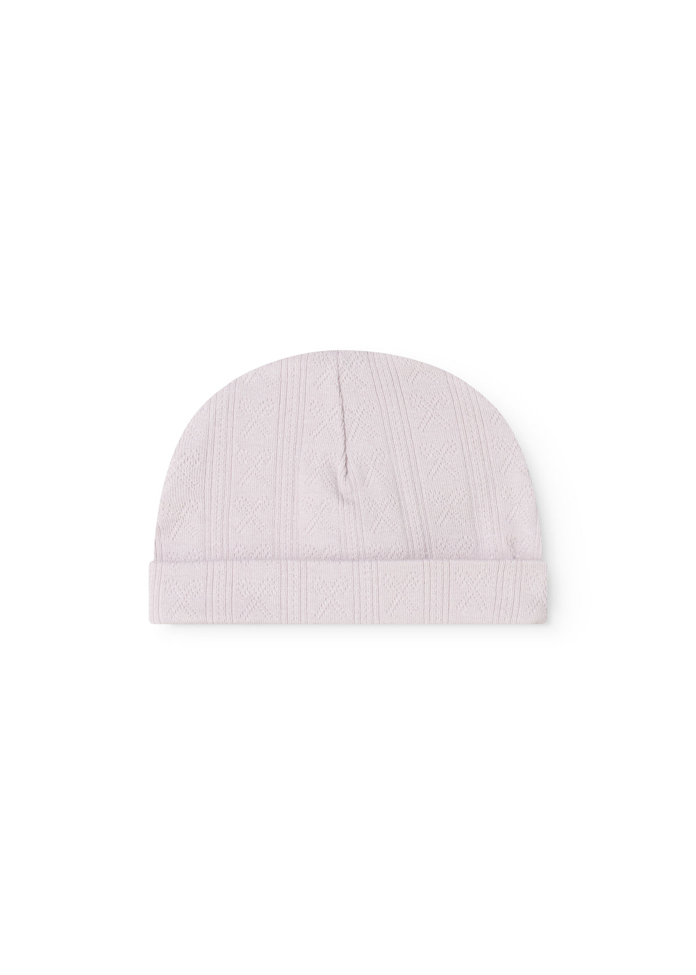 Aiko baby hue in bright violet with ribbed edge and vertical pattern line on the top part.