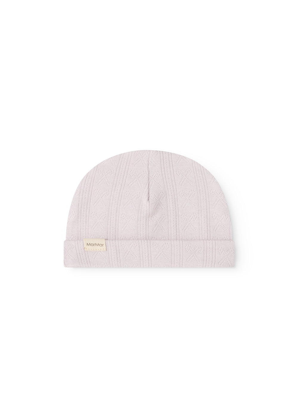 Aiko babyhue in bright violet with ribbed edge, seam in the middle and small label.