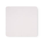Solid carpet with a uniform surface, rounded corners, and a smooth back side.