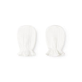 Fingerless gloves without fingers with round top and elastic cuff